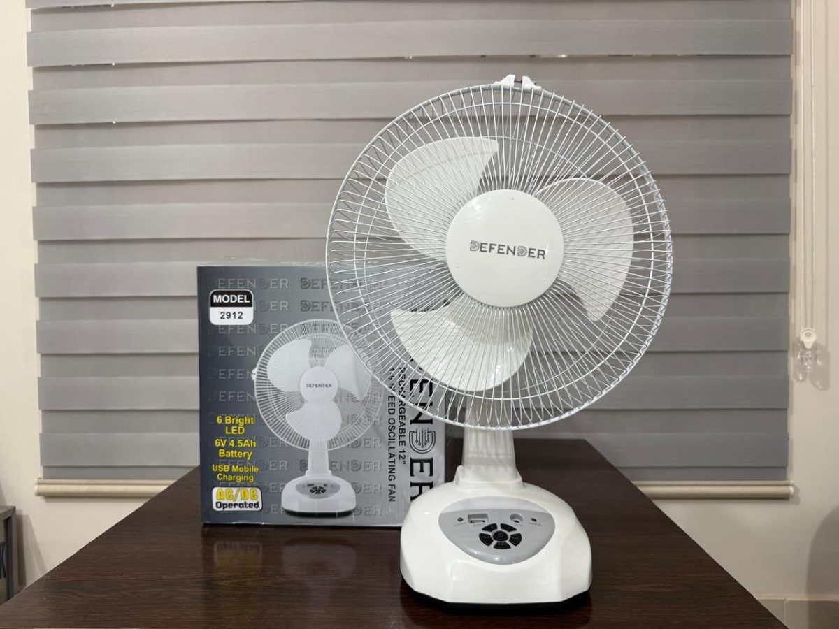 Defender Rechargeable Multi-Function Fan (Model - 2938) - Image 1